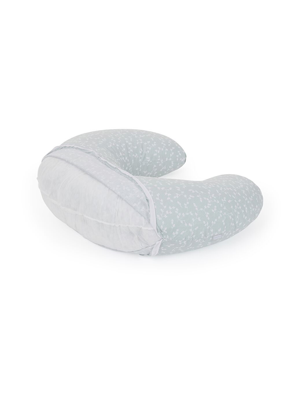 082 Emzirme Ve Destek Minderi Yeşil Çiçek-1