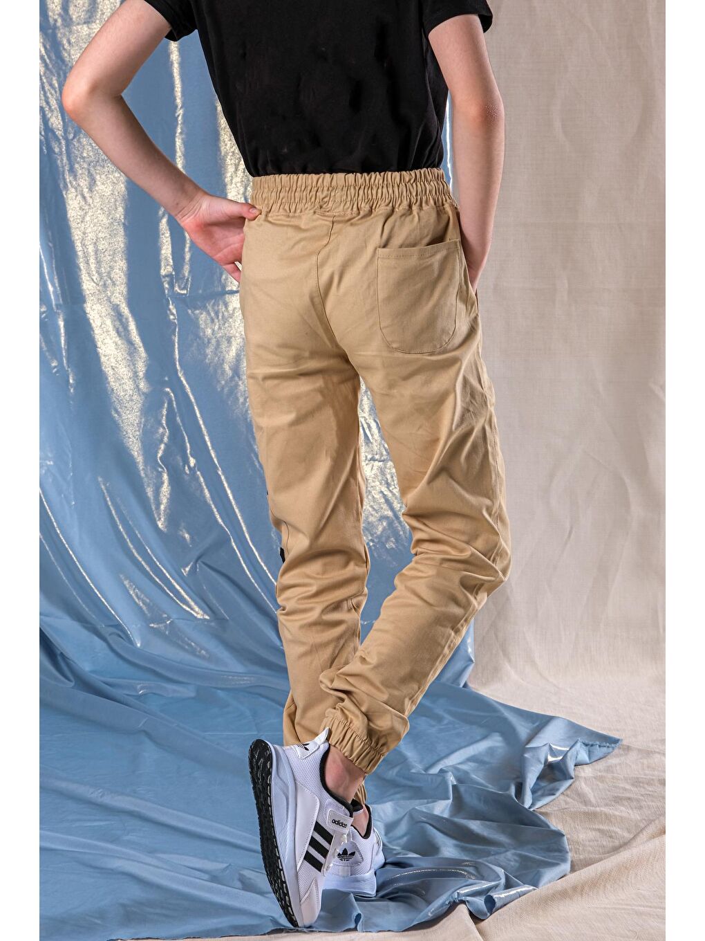 Bej Erkek Çocuk Jogger Pantolon 2-15 Yaş-6