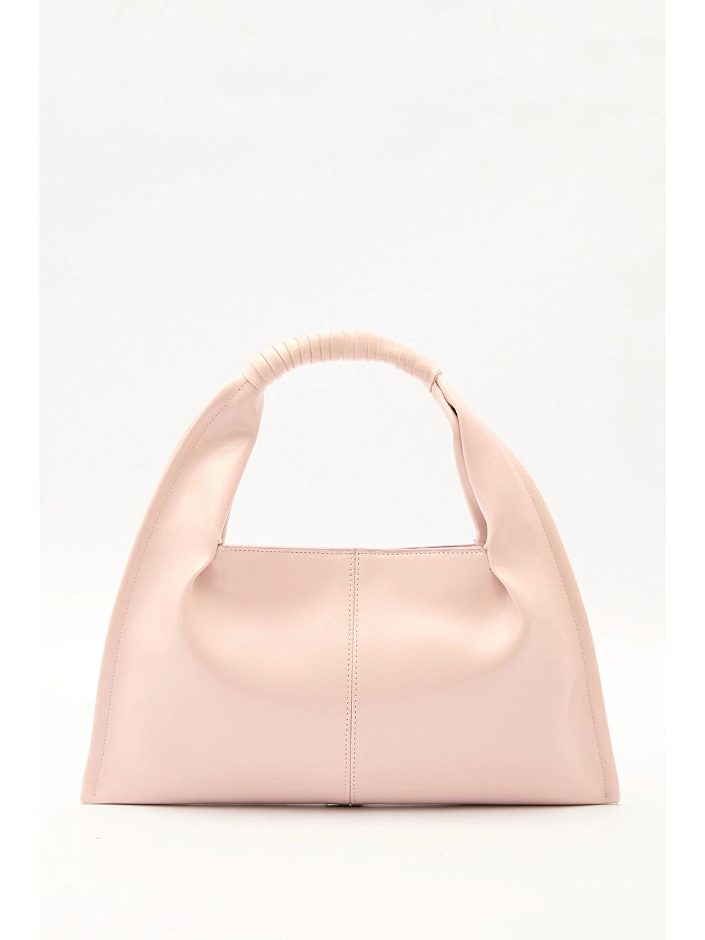 Parlak Deri El Çantası Pembe-2