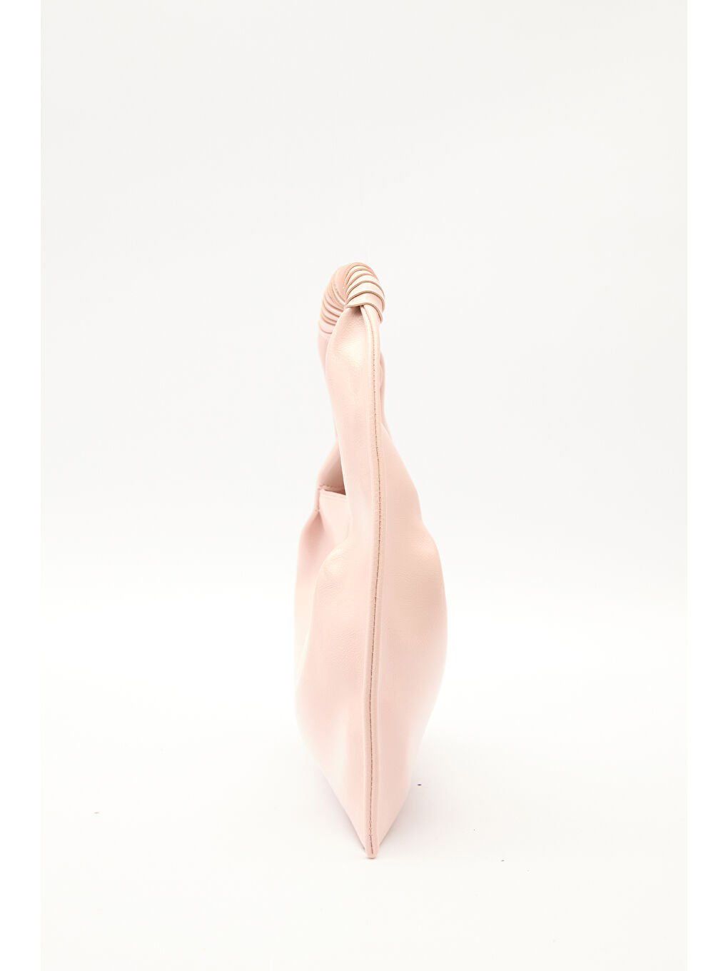 Parlak Deri El Çantası Pembe-5