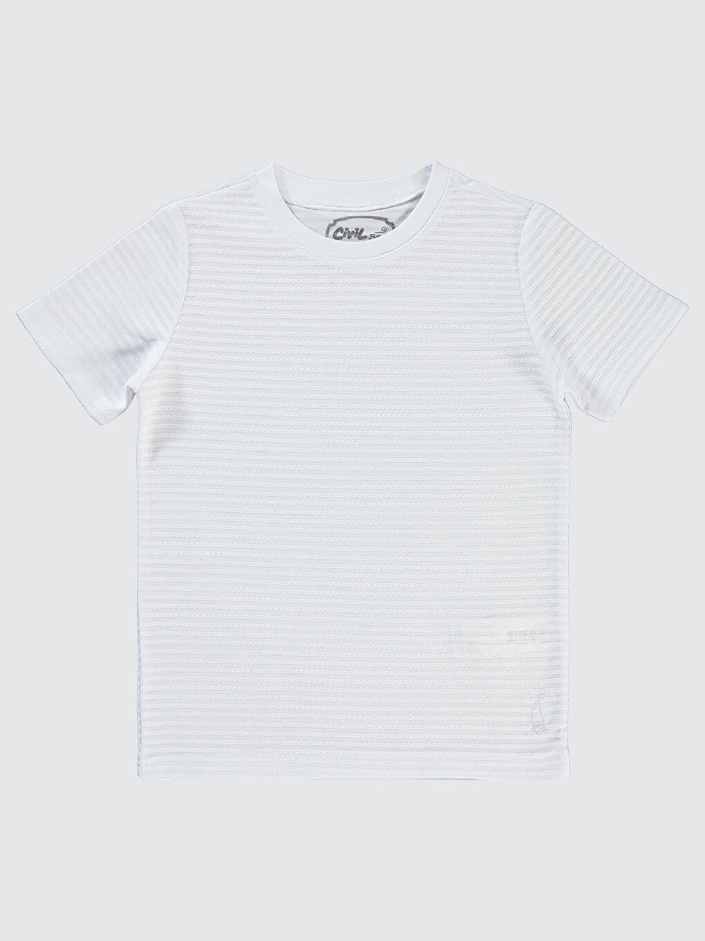 Boys Yelken Nakışlı 6-9 Yaş Tişört - Beyaz 8-9 Yaş-1