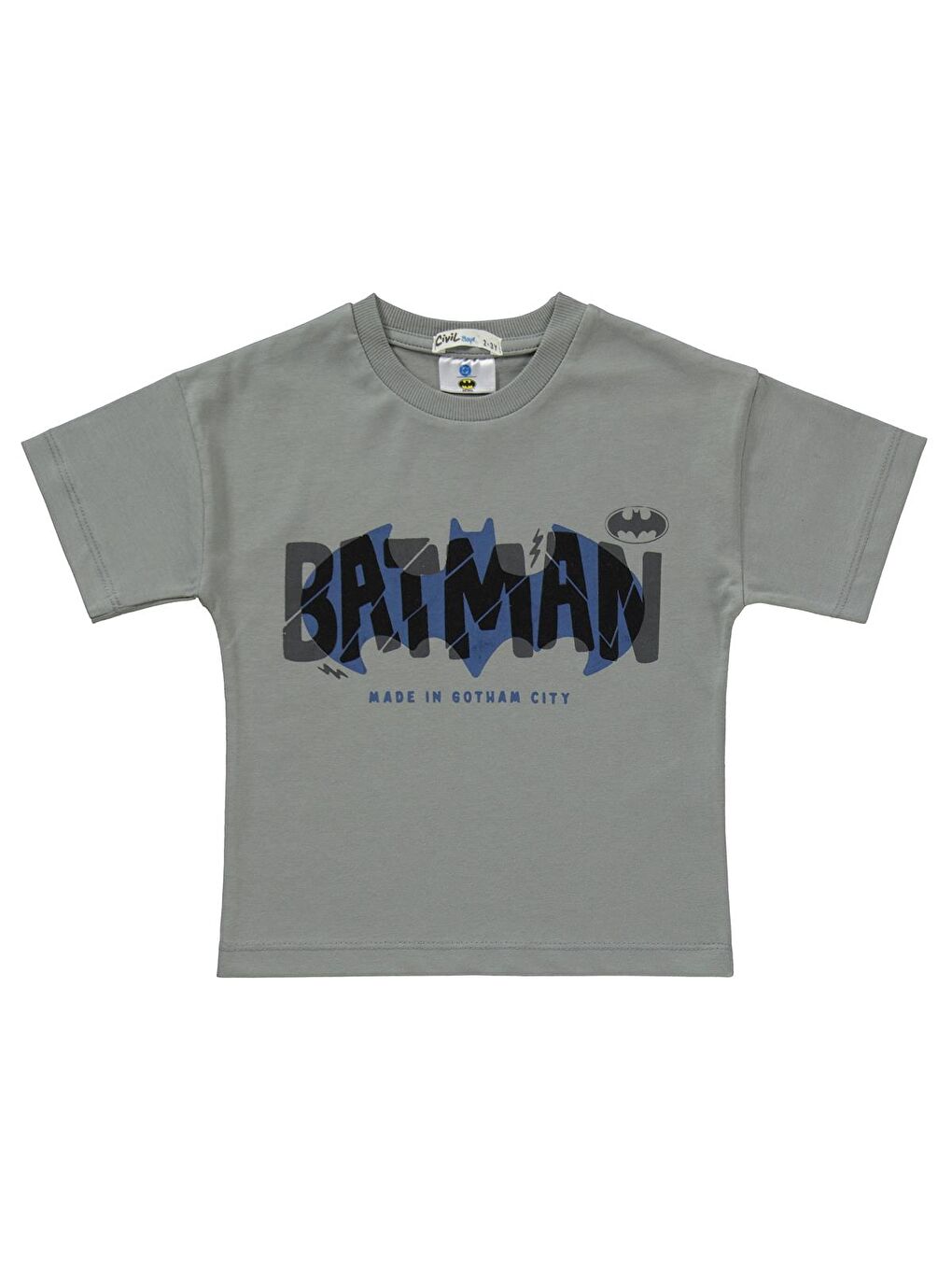 Baskılı 2-5 Yaş Takım - Gri 3-4 Yaş-1