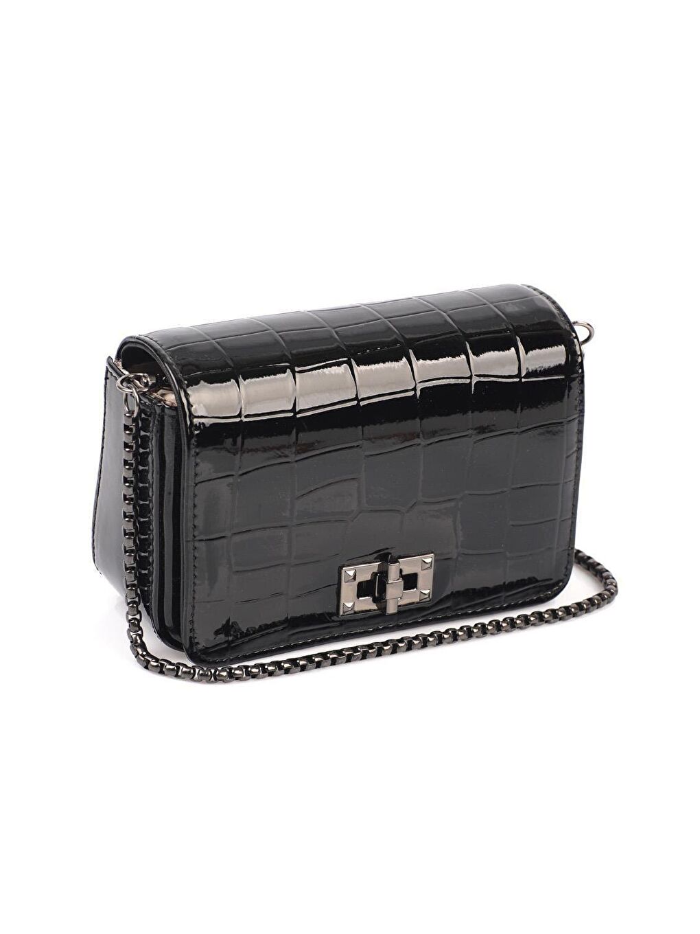 Soho Kroko Desenli Siyah Kadın Çanta-4