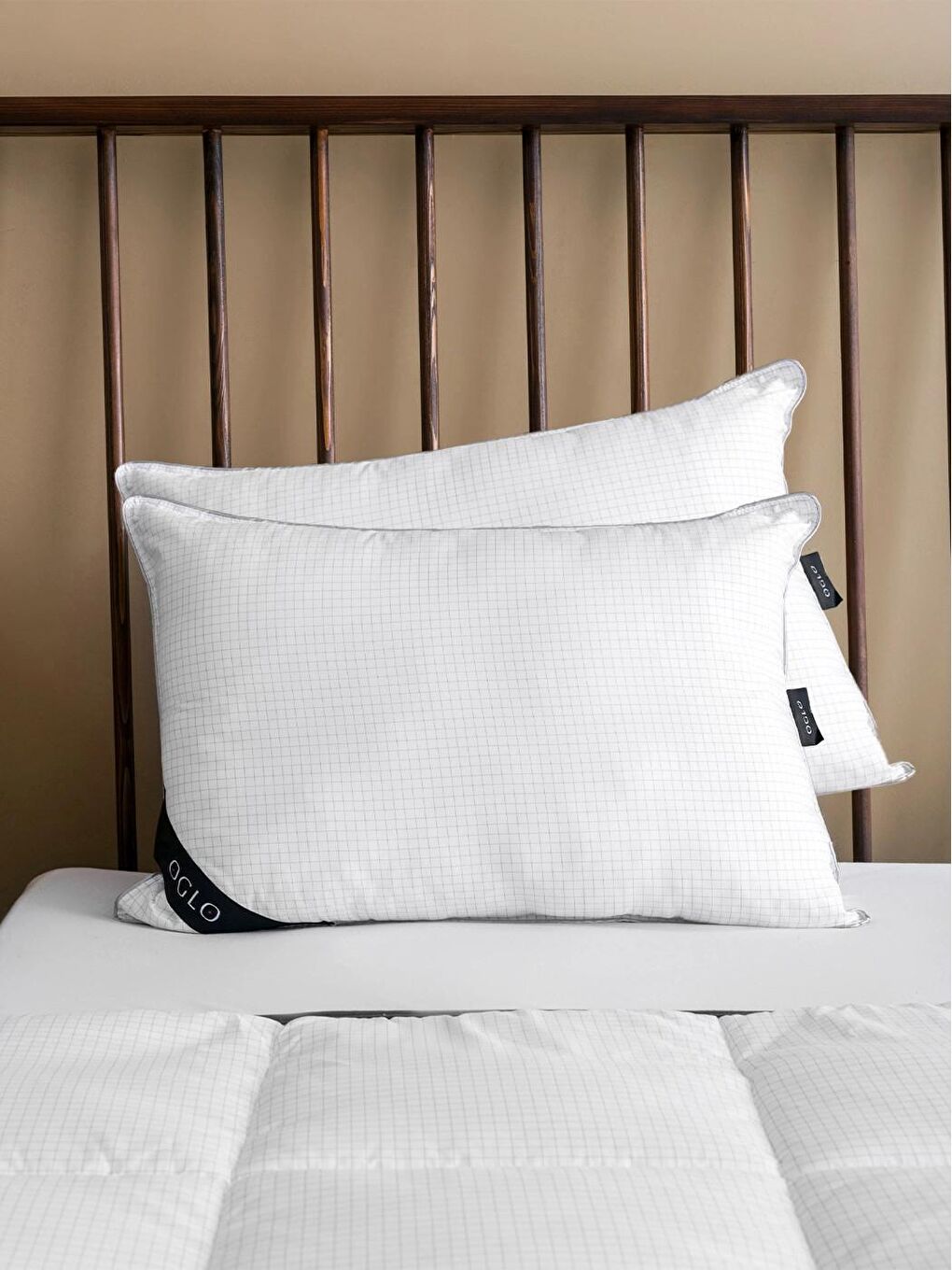 Beyaz Anti-Stress Nano Elyaf Yastık 2'li Set