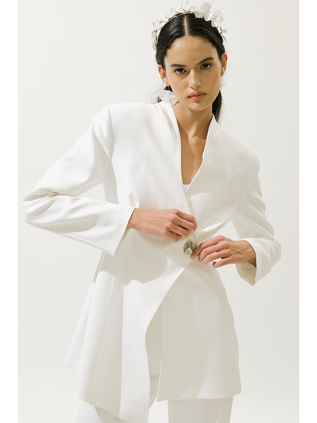 Valentıne Blazer Ceket Ekru