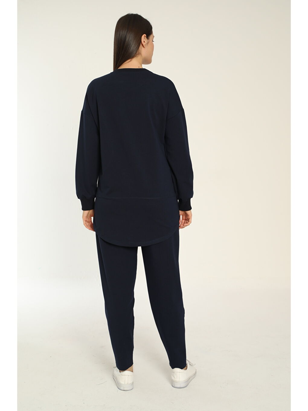 Lacivert Bol Kesim Hamile Ve Lohusa Eşofman Takımı-3