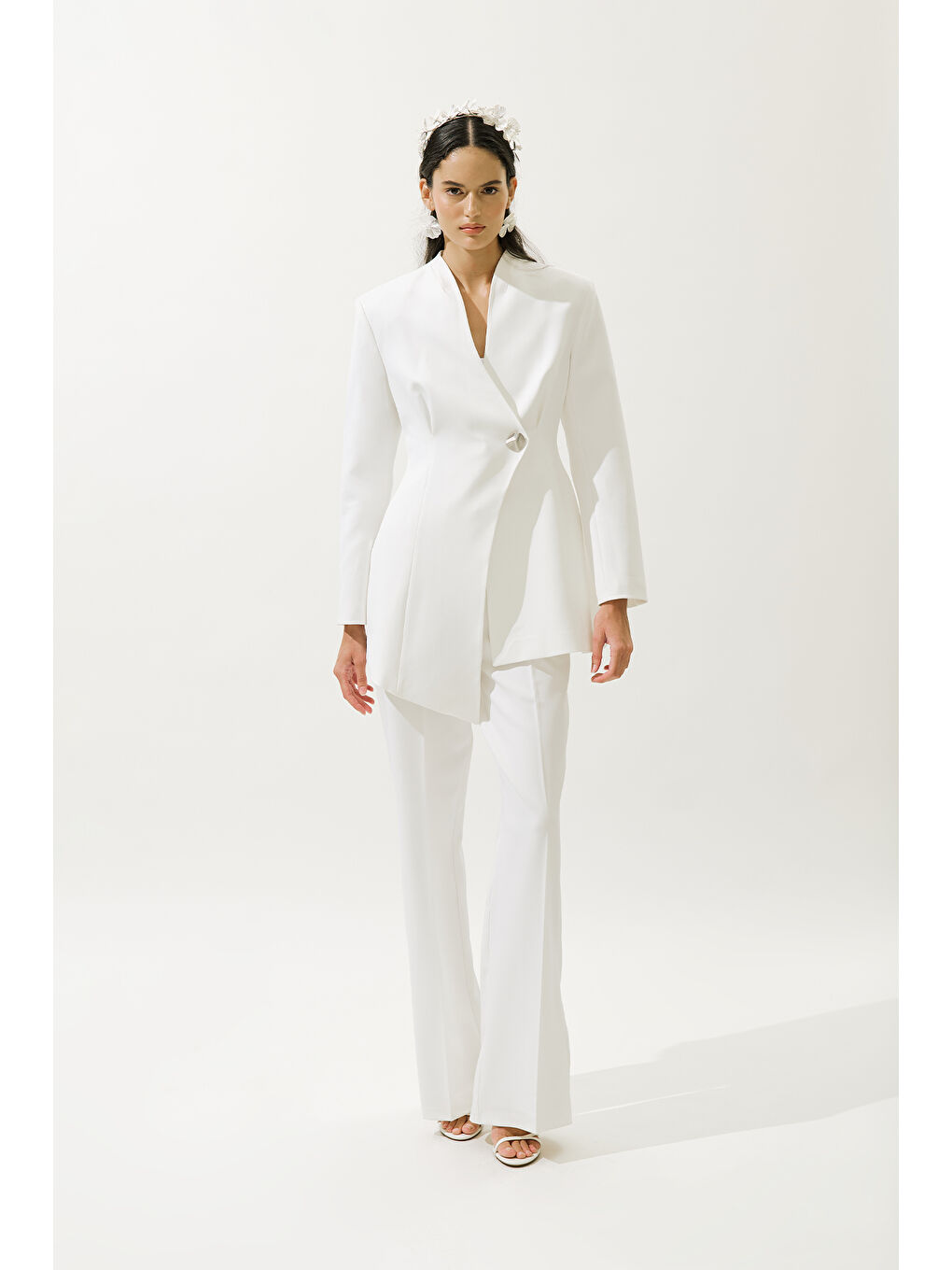 Valentıne Blazer Ceket Ekru-3