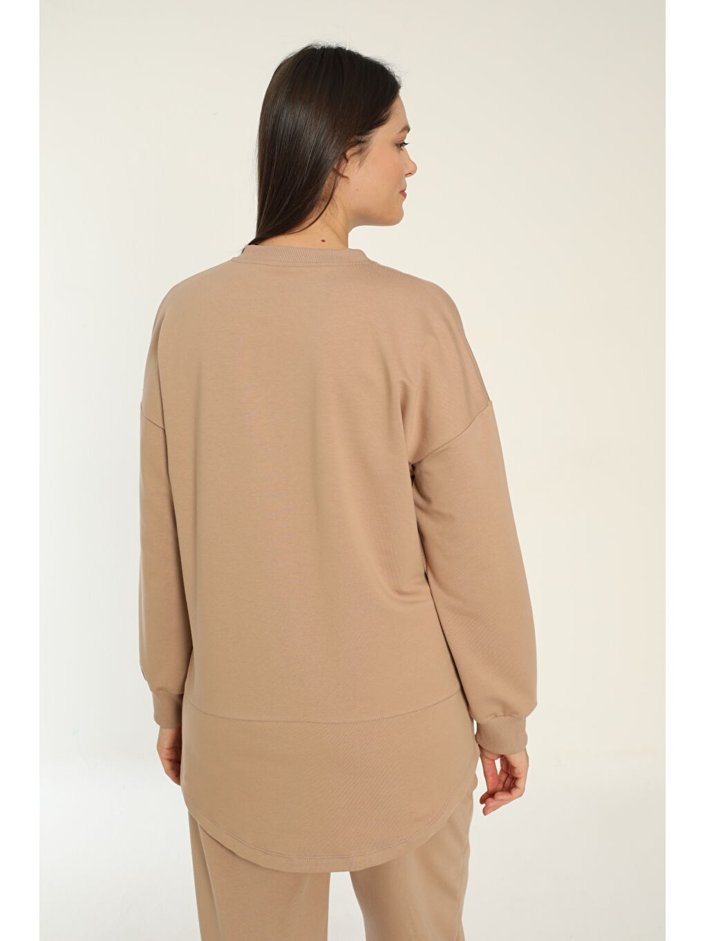 Kahverengi Bol Kesim Hamile Ve Lohusa Eşofman Takımı-2