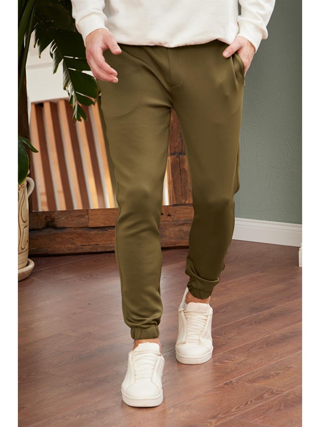 Scuba Erkek Jogger Eşofman Altı Haki