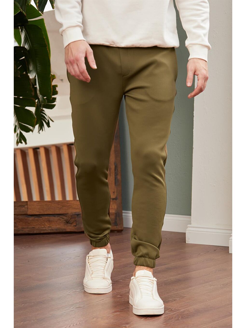 Scuba Erkek Jogger Eşofman Altı Haki-1