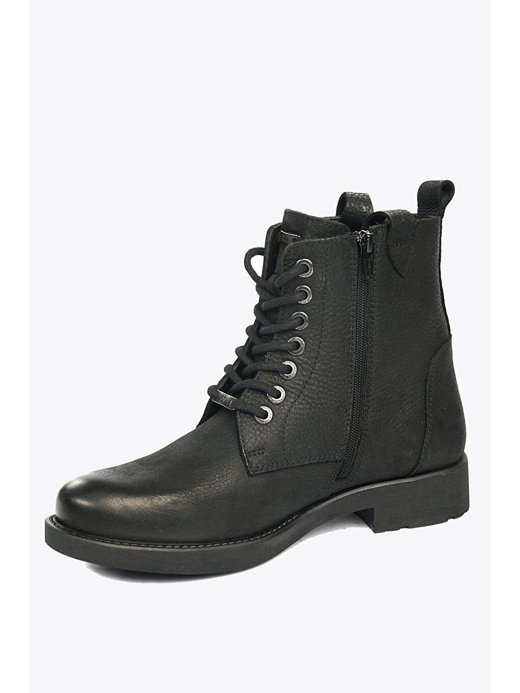 Hakiki Deri Siyah Yıkama Nubuk Erkek Bot-1