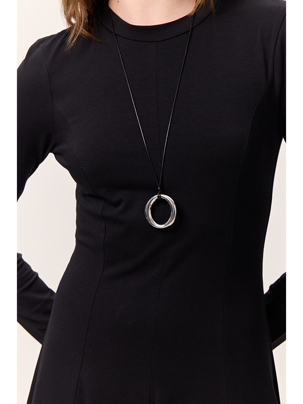 Gri İpli Kolye Gümüş-1