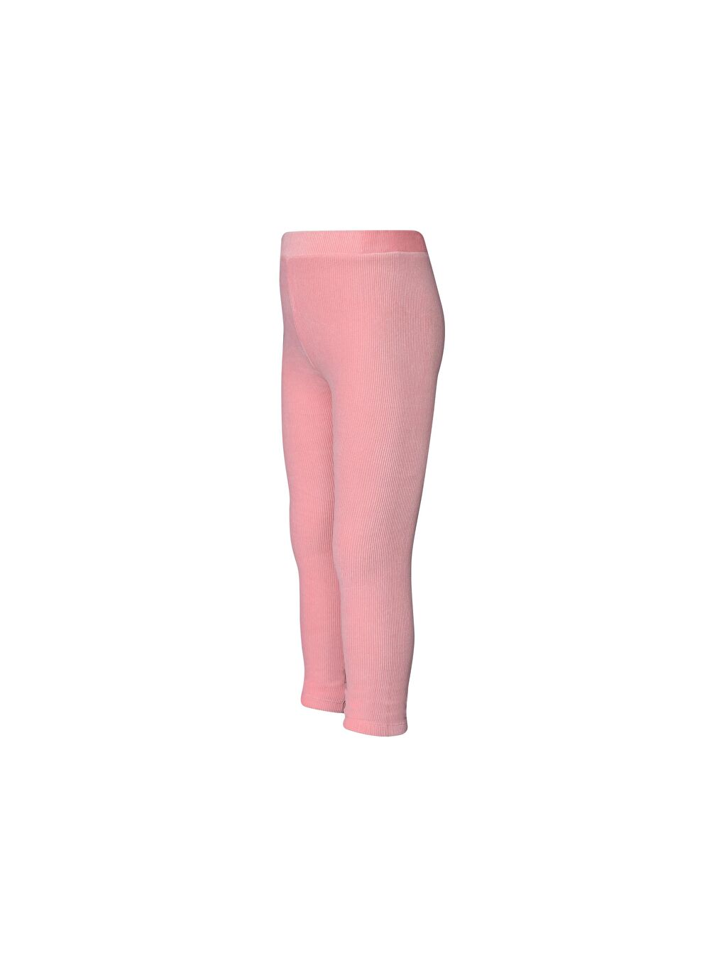 Pembe Somon Kız Çocuk Fitilli Kadife Tayt-1