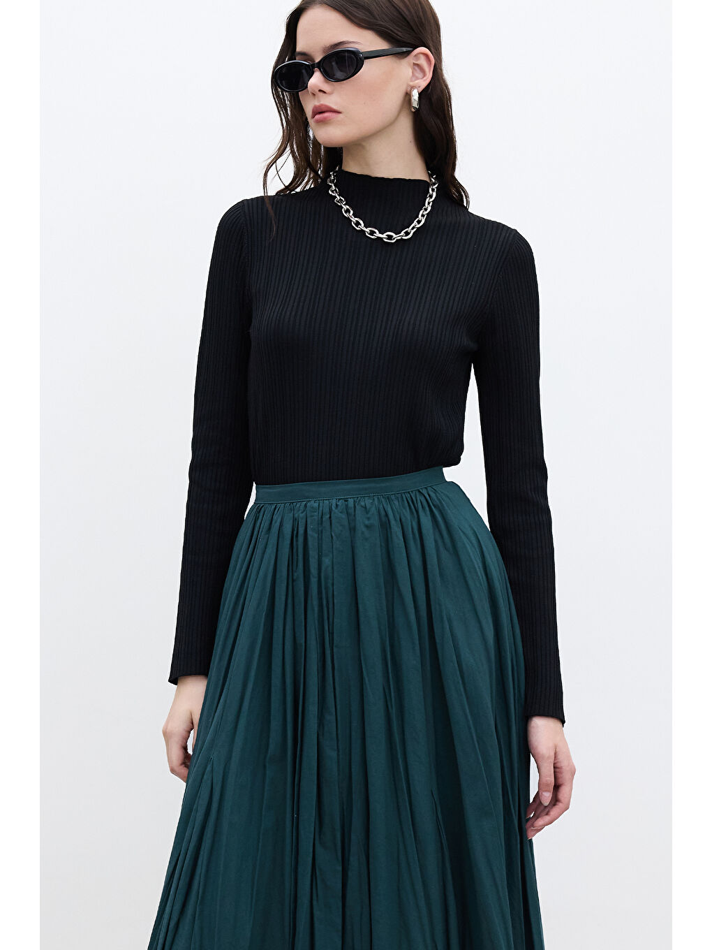 Pılıse Maxı Etek Yeşil-4