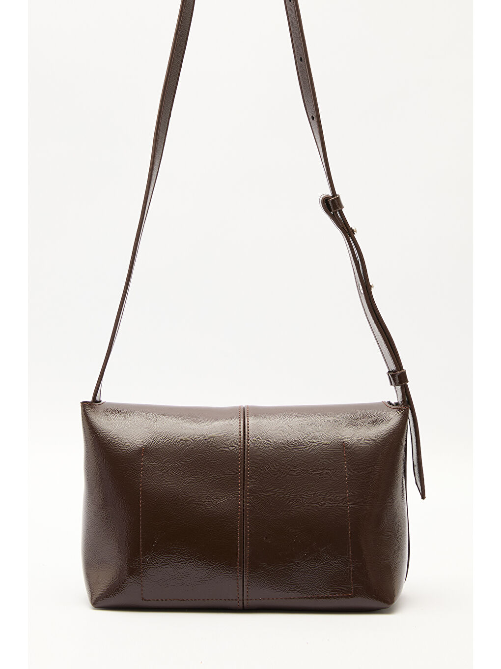 Kapaklı Deri Çanta Kahverengi-7