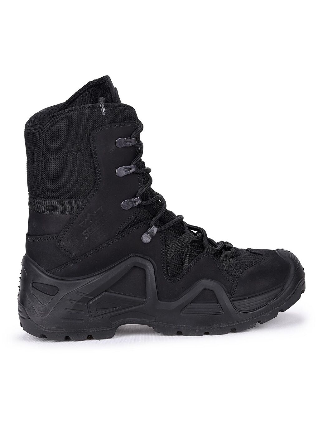 Siyah P1490 Meridyen Su Geçirmez Deri Erkek Askeri Bot Ayakkabı-3