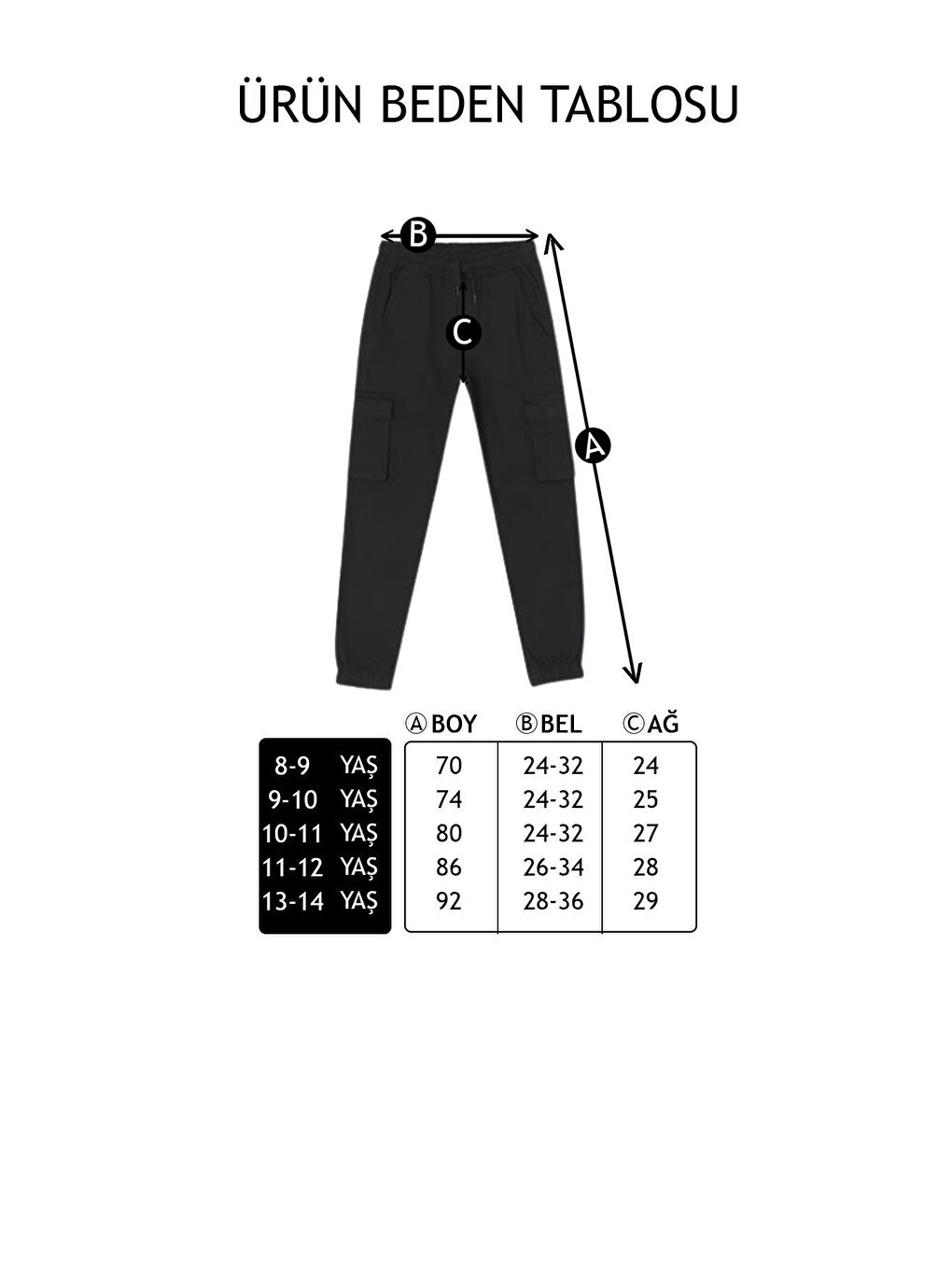 Sarı Kız Çocuk Havuç Pantolon Gabardin Kumaş 8-14 Yaş Arası-2