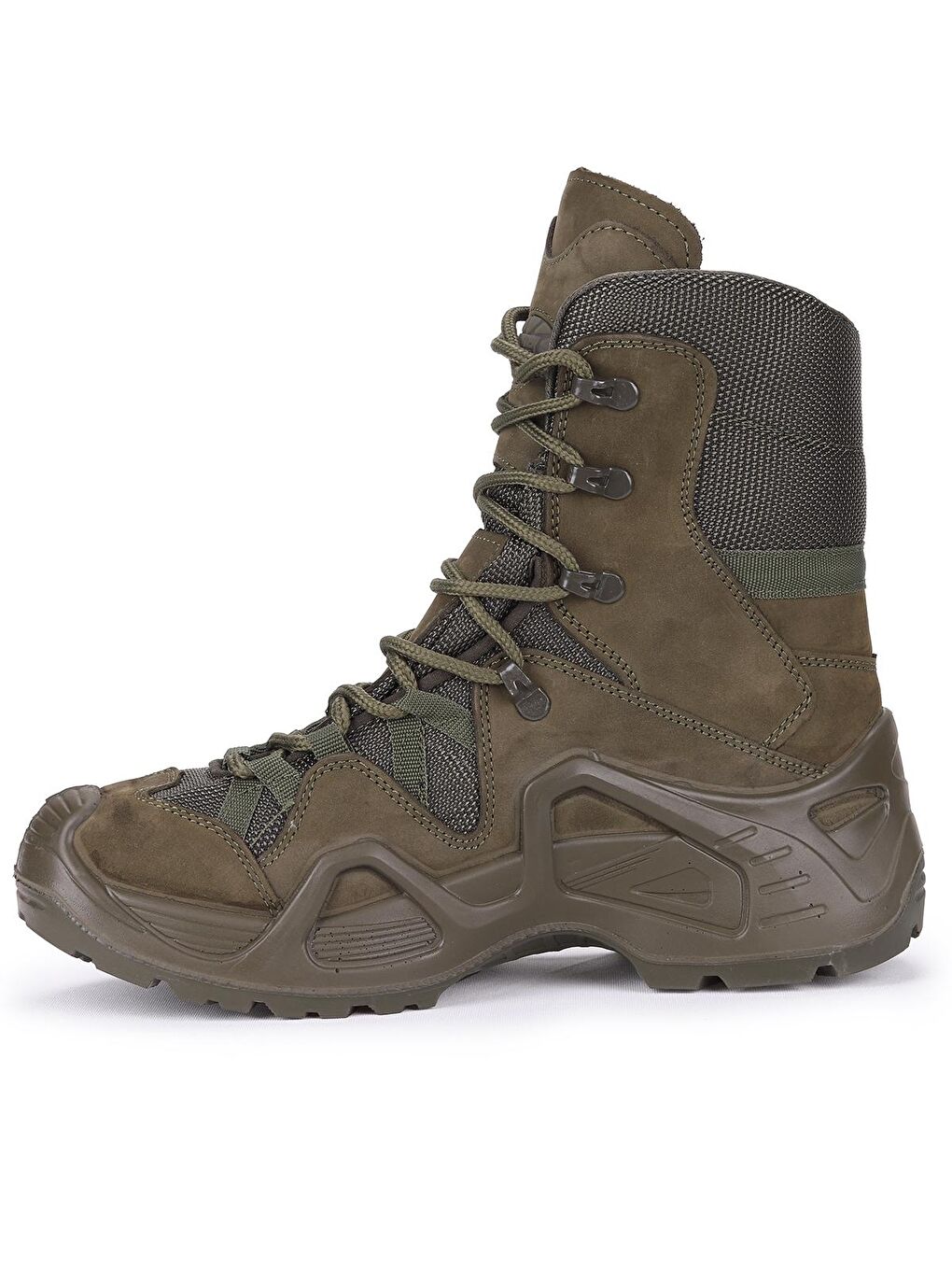 Haki P1490 Meridyen Su Geçirmez Deri Erkek Askeri Bot Ayakkabı-4
