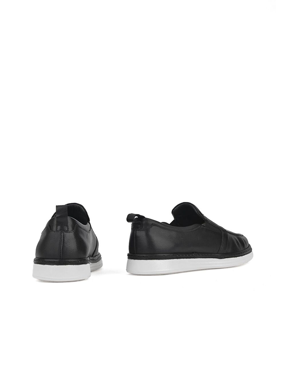 Erkek Hakiki Deri Ayakkabı 131498 1528 Siyah-Siyah-2