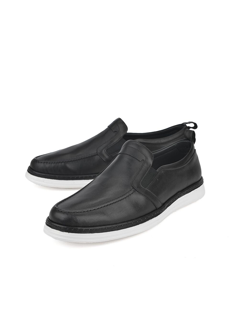 Erkek Hakiki Deri Ayakkabı 131498 1528 Siyah-Siyah-3