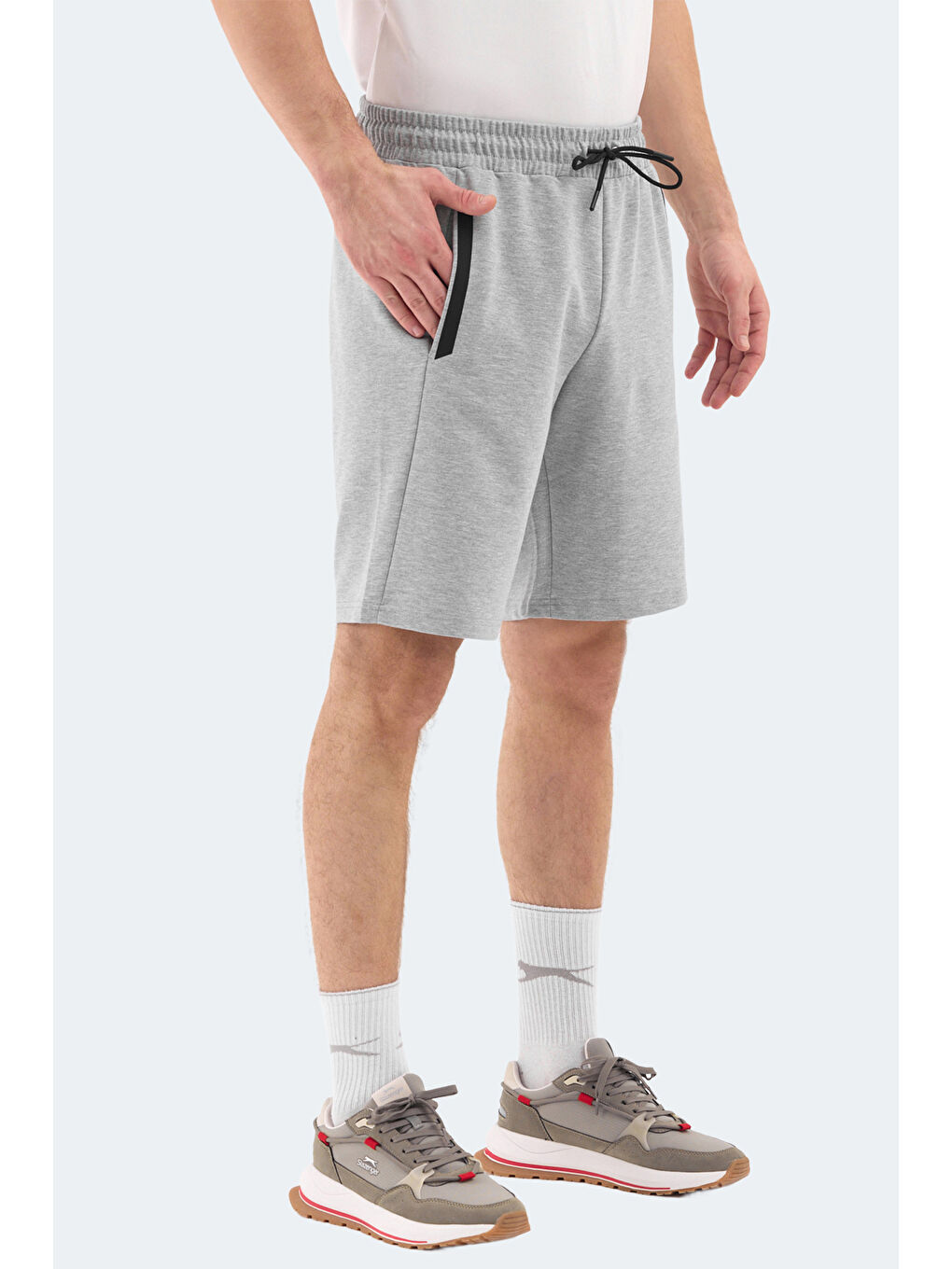 RAYAN Erkek Cepli Gri Şort-2