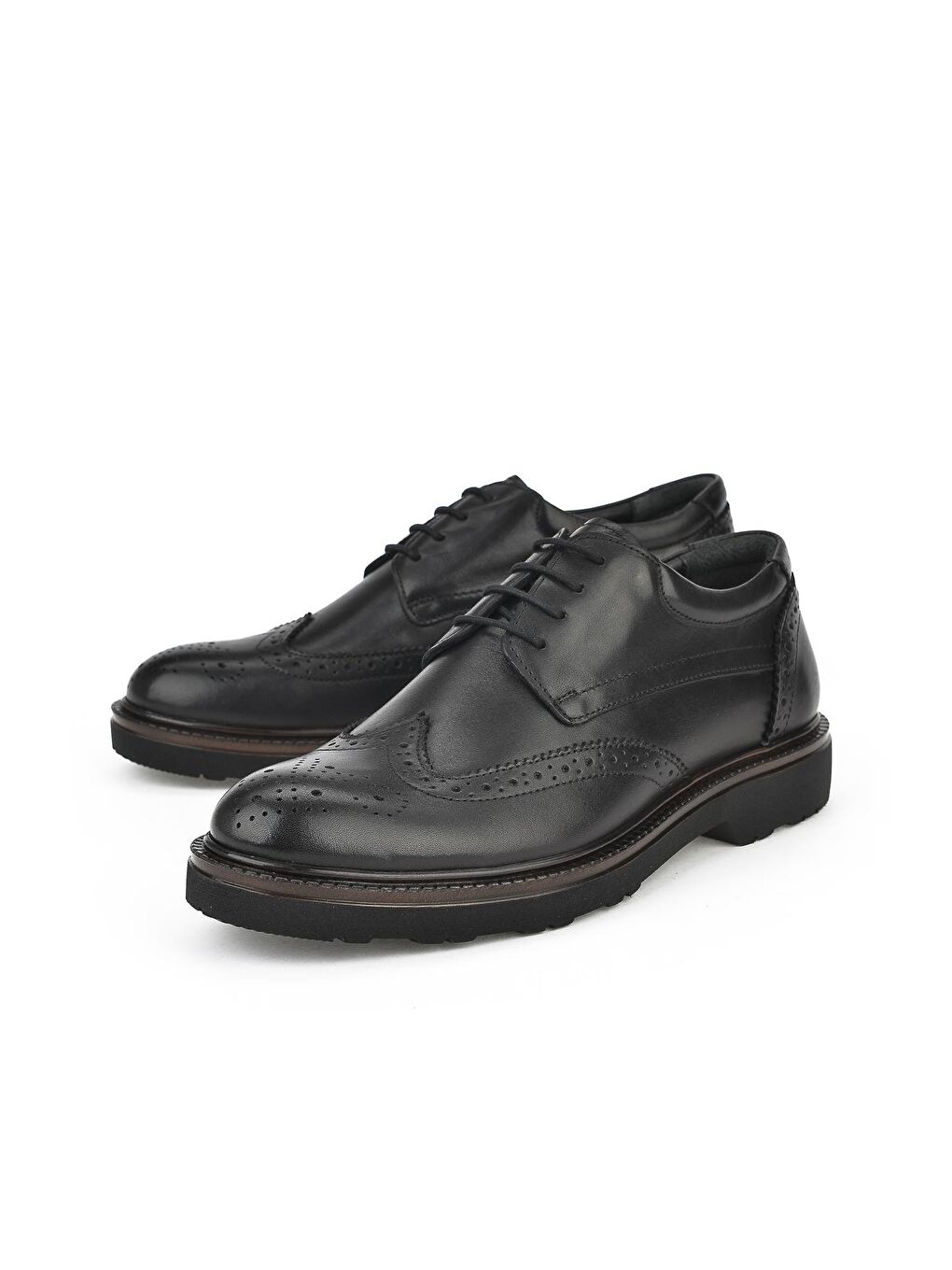 Hakiki Deri Erkek Ayakkabı 133744Z2013 Siyah-4