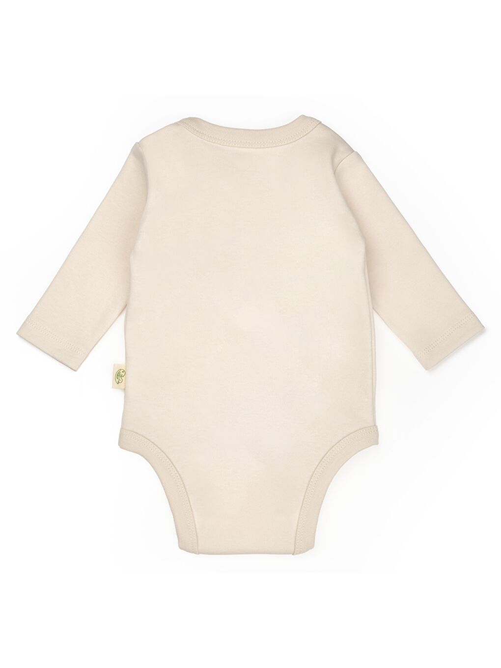 Ekru Bebek 2'li Kruvaze Body %100 Organik Pamuk, Bebek ve Yenidoğan Serisi - CSY8178-5
