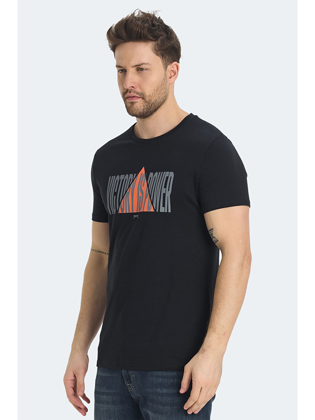 RAVID IN Erkek Siyah Tişört-2