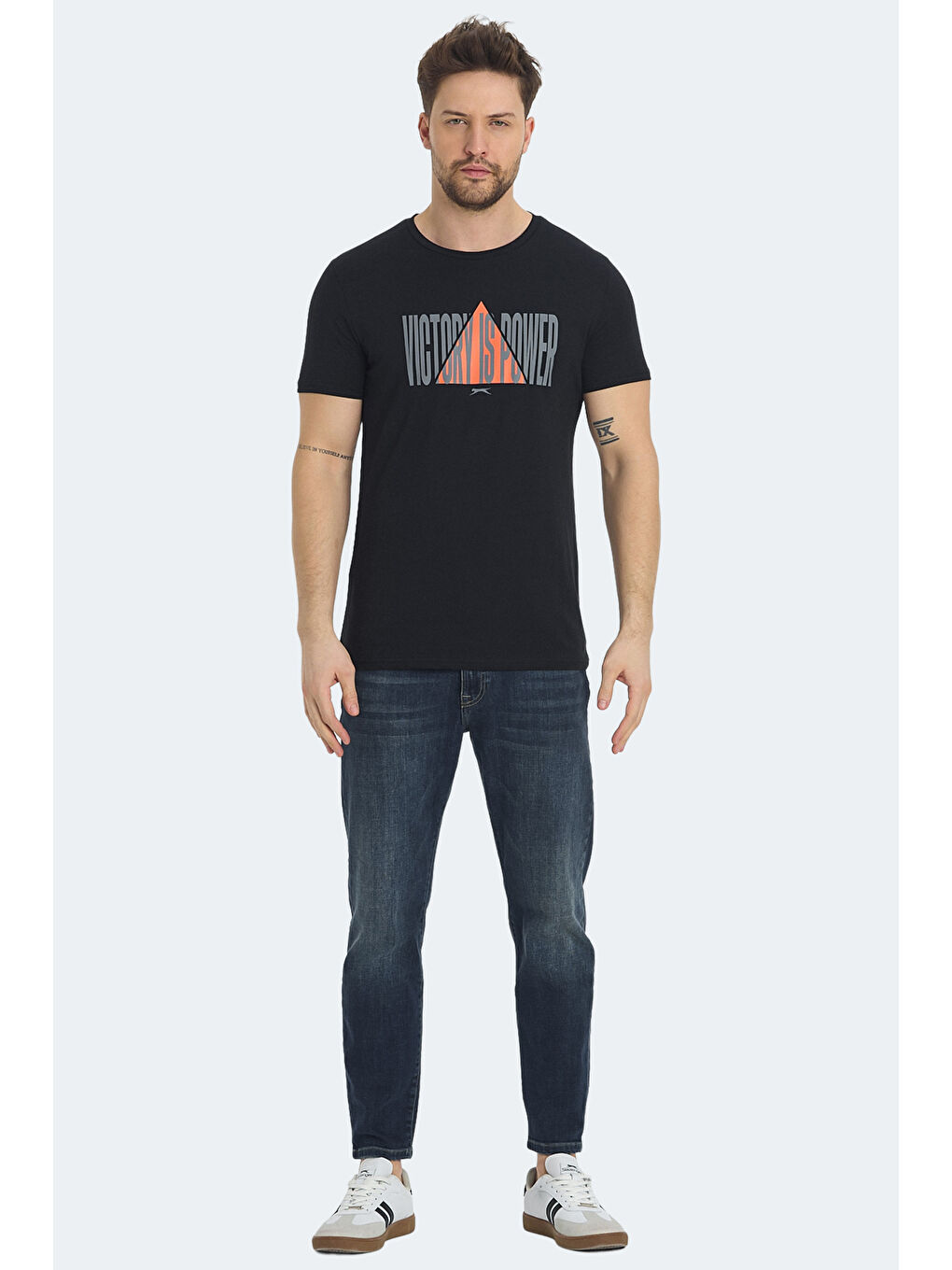 RAVID IN Erkek Siyah Tişört-6