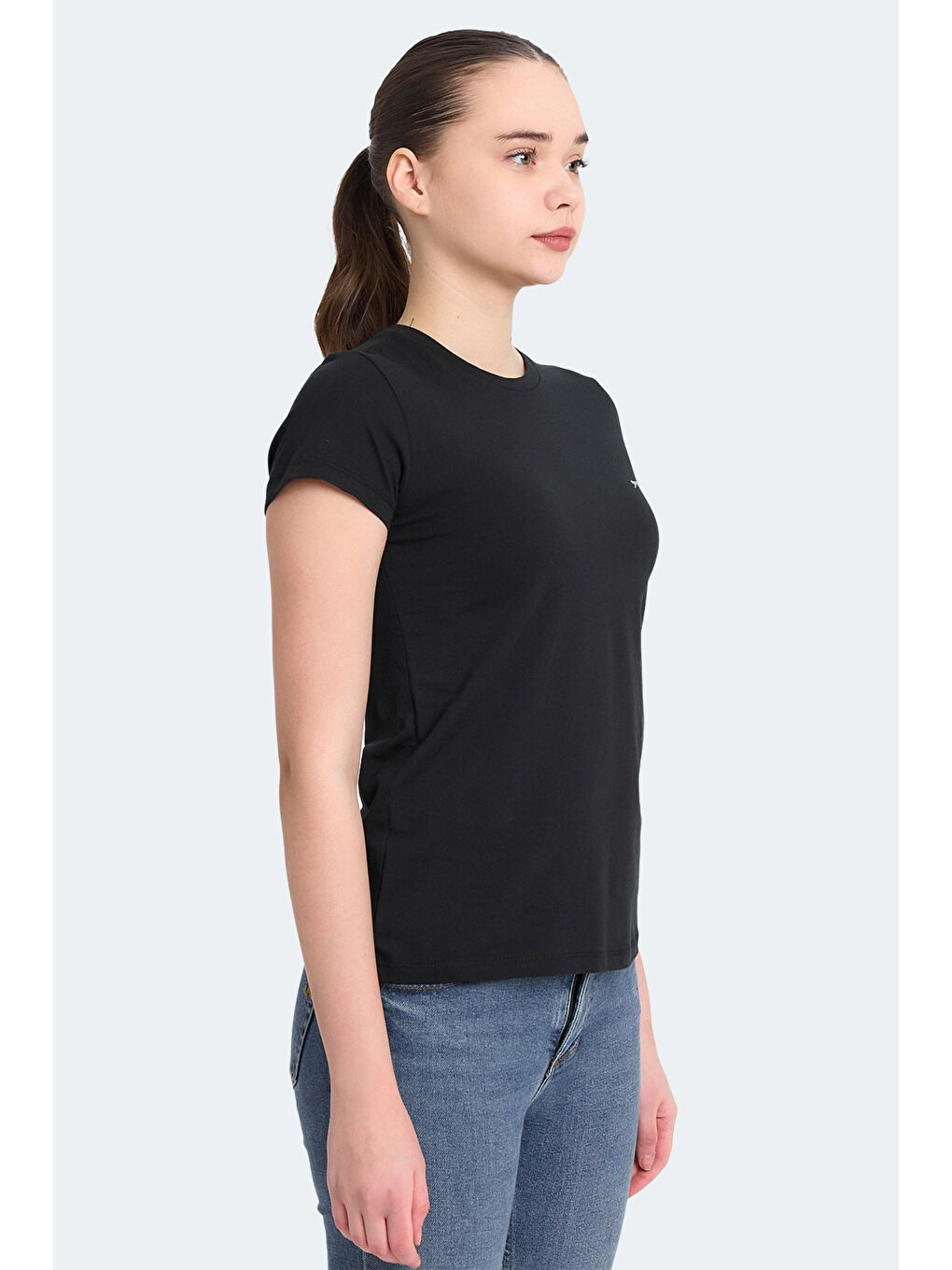 RETO Kadın Siyah Tişört-3