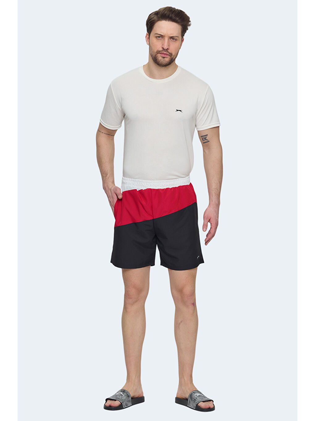 ROHAN Erkek Siyah / Kırmızı Mayo-3