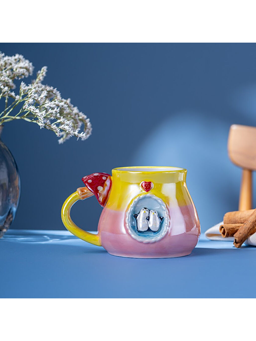 Mavi Penguen Kupa 400 ML Pembe-3