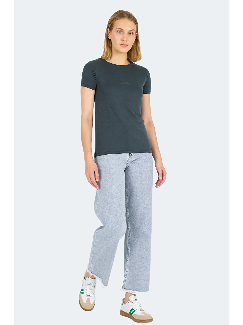 PAYTONS Kadın Antrasit Tişört-6