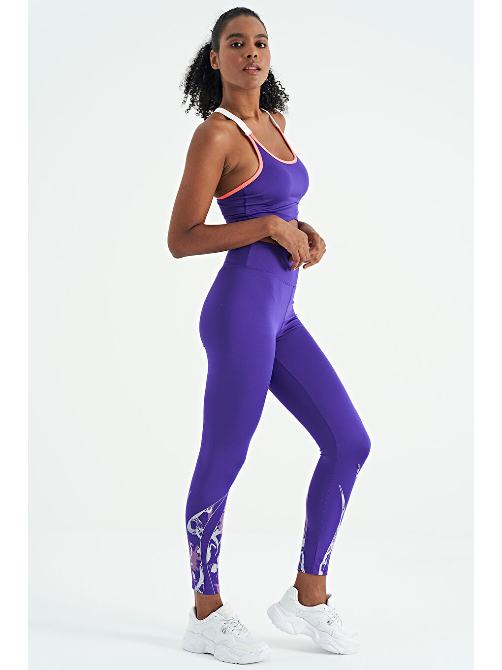 Koyu Mor Sırt Detaylı Askılı Dar Kalıp Kadın Büstiyer - 97254-6