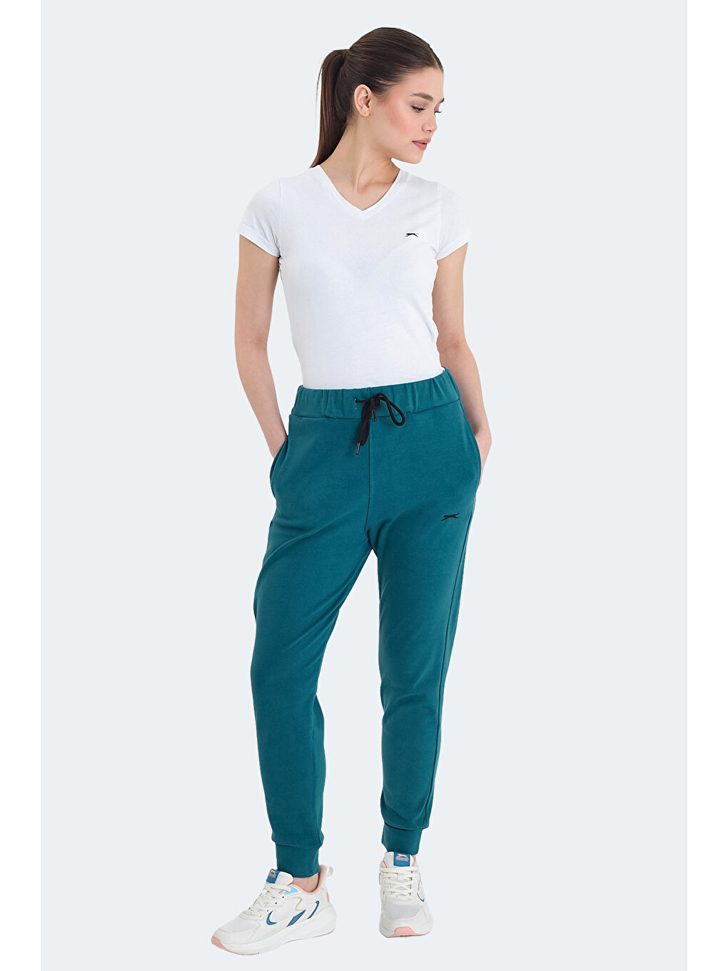 VETERAN RBN Kadın Cepli Petrol Eşofman Altı-5