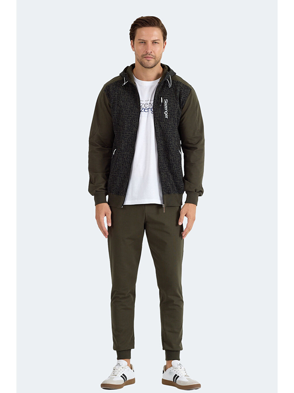 FALOR Erkek Haki Eşofman Takımı-5