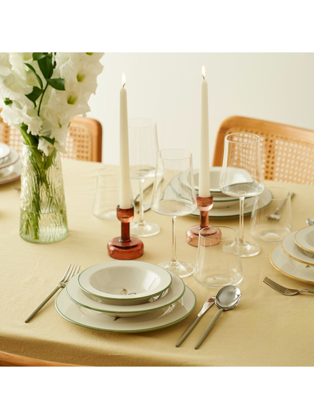 Karışık Garden Stoneware 12 Parça 4 Kişilik Yemek Takımı Mix-1