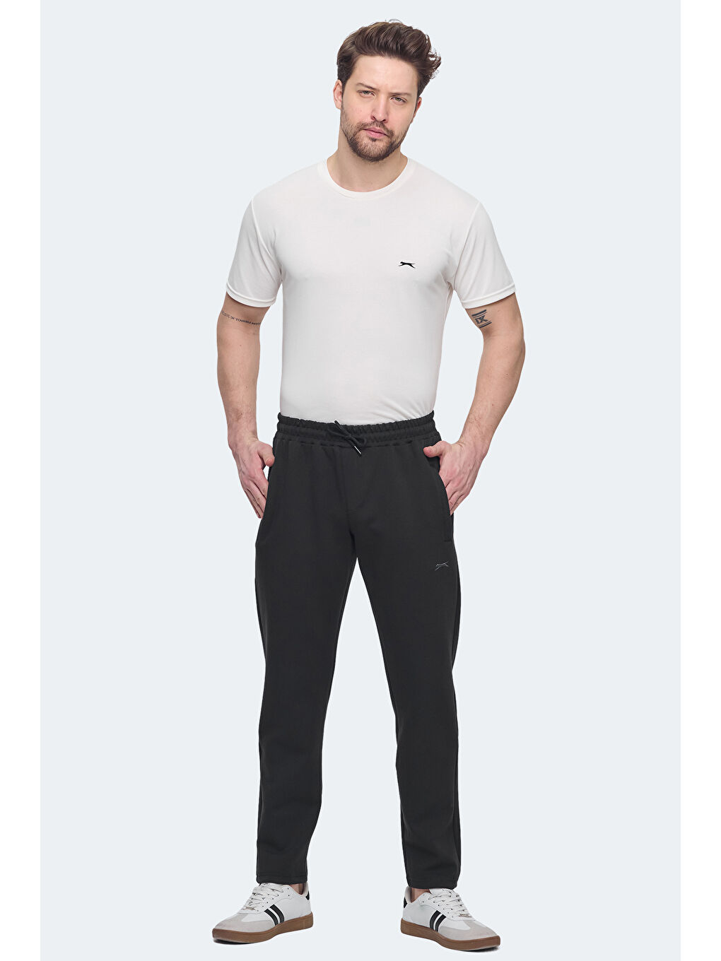 KOFFU IN Erkek Cepli Siyah Eşofman Altı-3