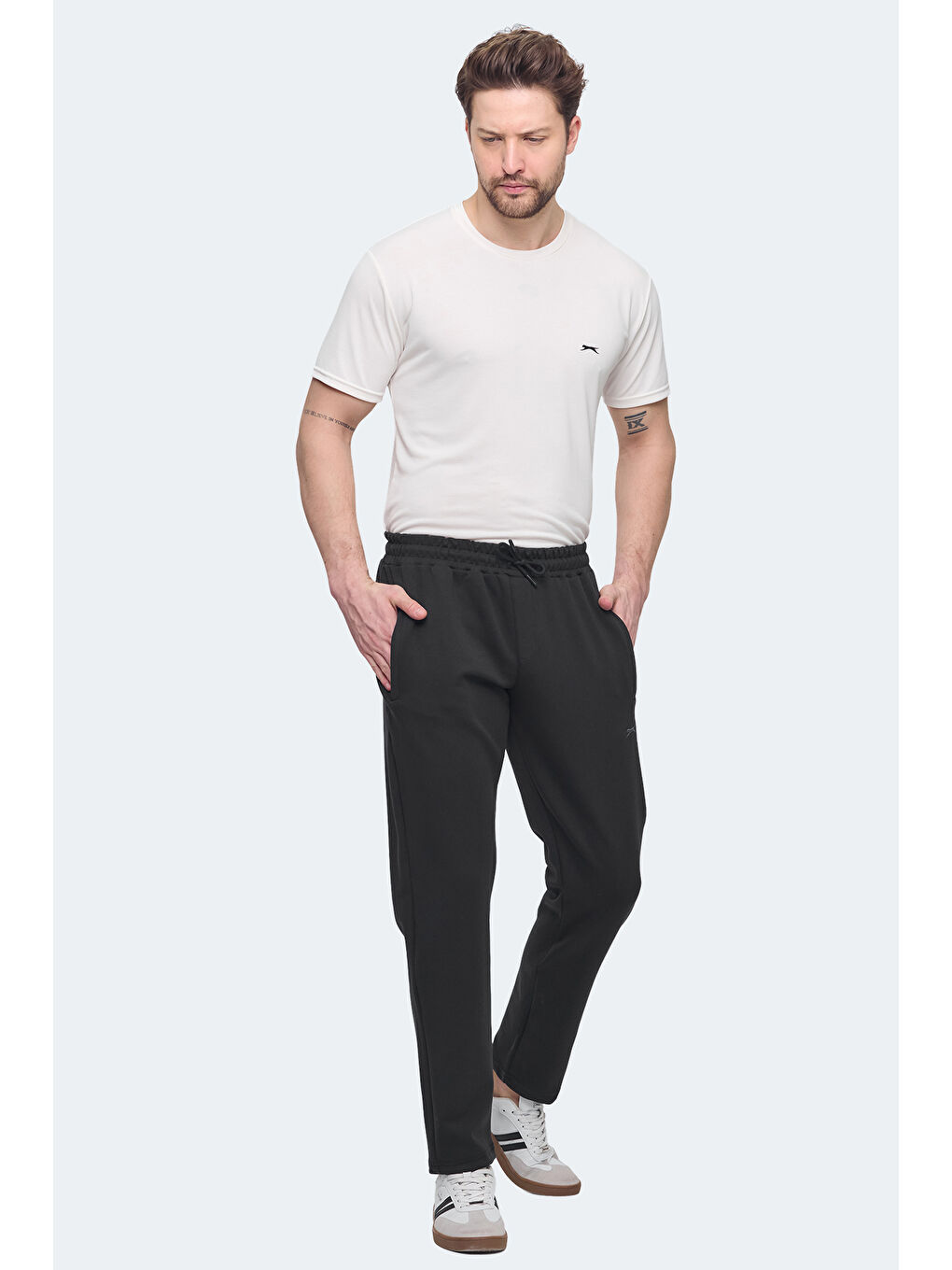 KOFFU IN Erkek Cepli Siyah Eşofman Altı-6