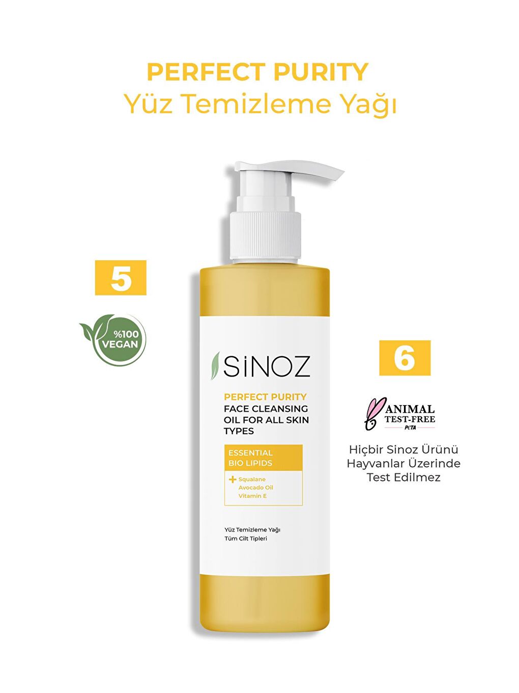 Sinoz Şeffaf Perfect Purity Yüz Temizleme Yağı 400 Ml - 2