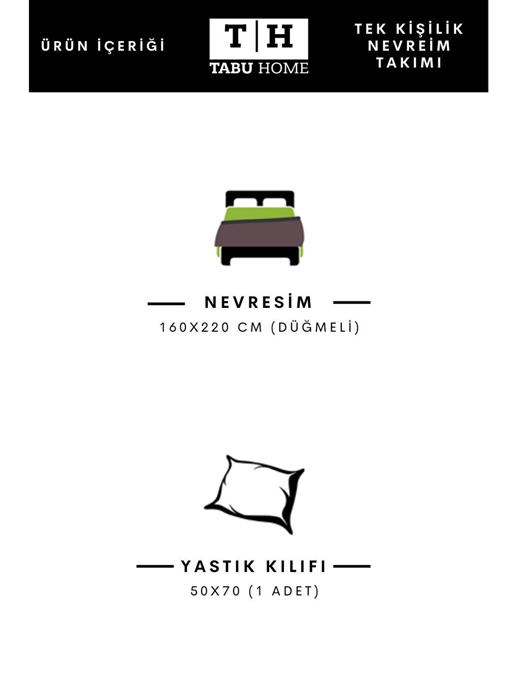 Tabu Home İpliği Boyalı Bej Tek Kişilik Nevresim Seti - 2