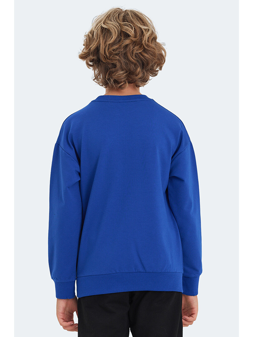 LUPPA IN Unisex Çocuk Saks Mavi Sweatshirt-1