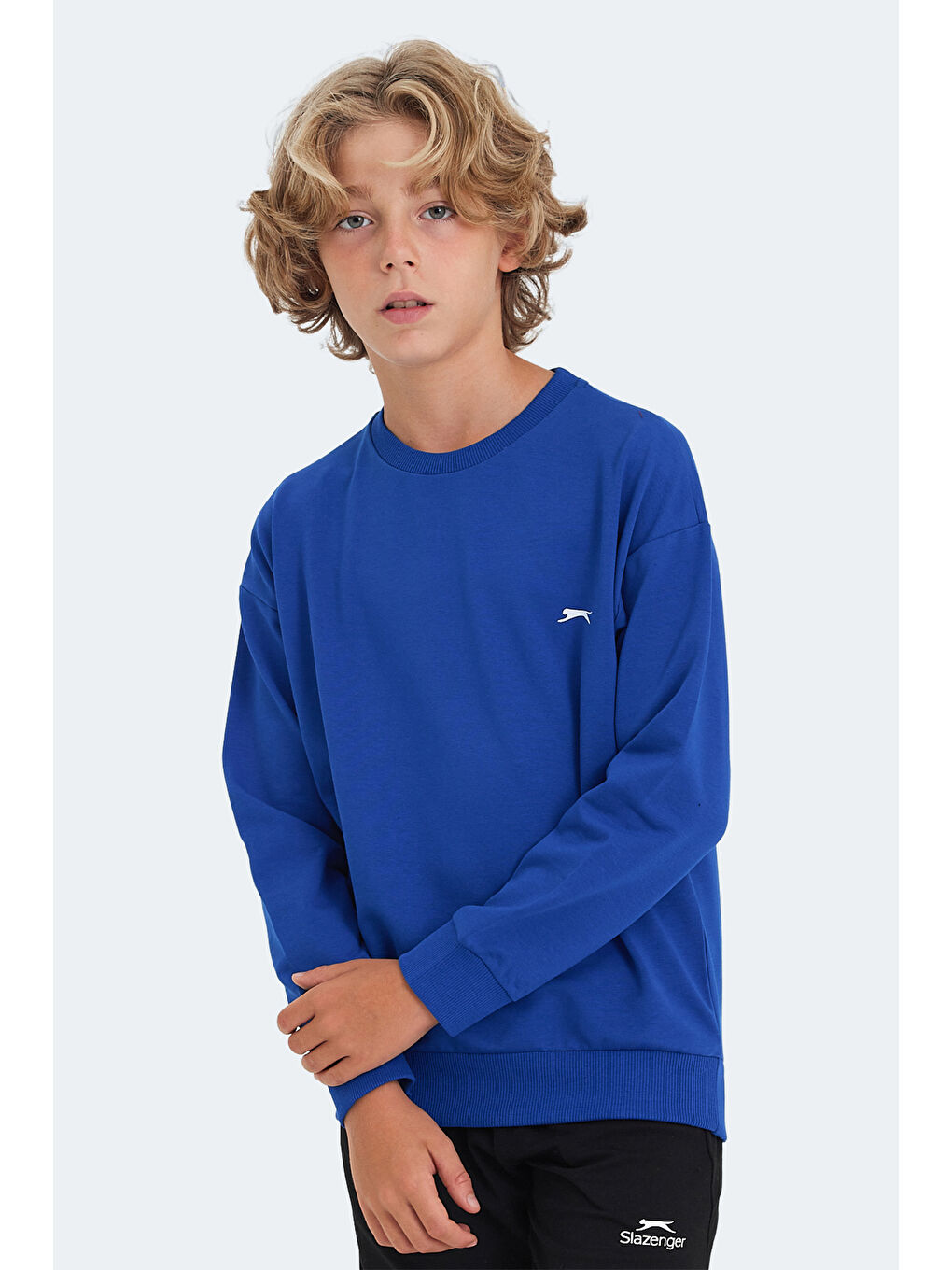 LUPPA IN Unisex Çocuk Saks Mavi Sweatshirt-2
