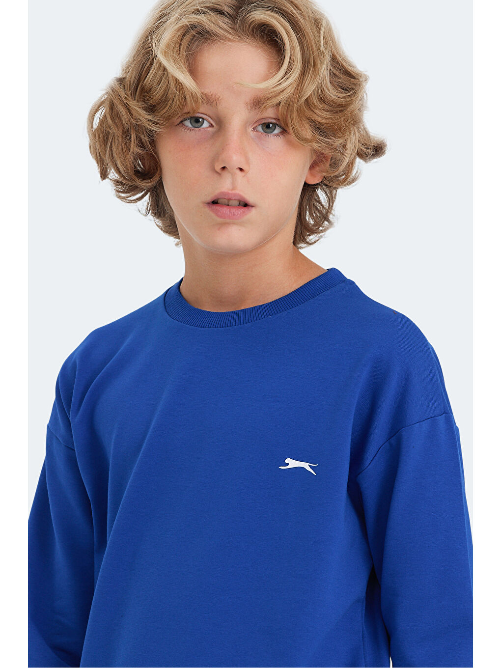 LUPPA IN Unisex Çocuk Saks Mavi Sweatshirt-3