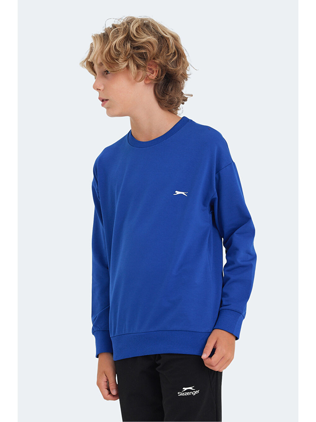 LUPPA IN Unisex Çocuk Saks Mavi Sweatshirt-4