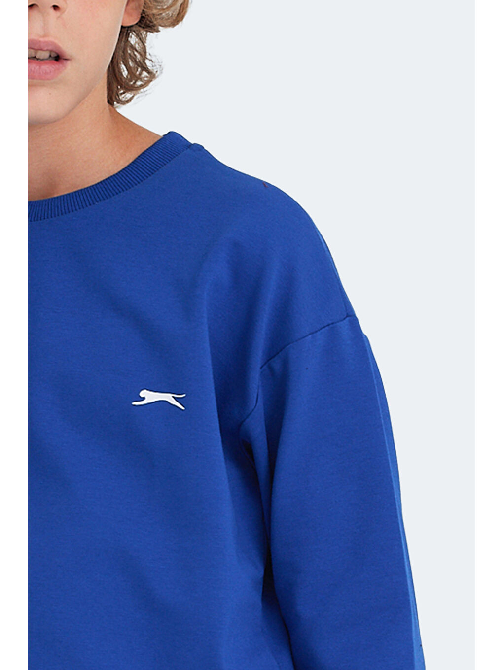 LUPPA IN Unisex Çocuk Saks Mavi Sweatshirt-5