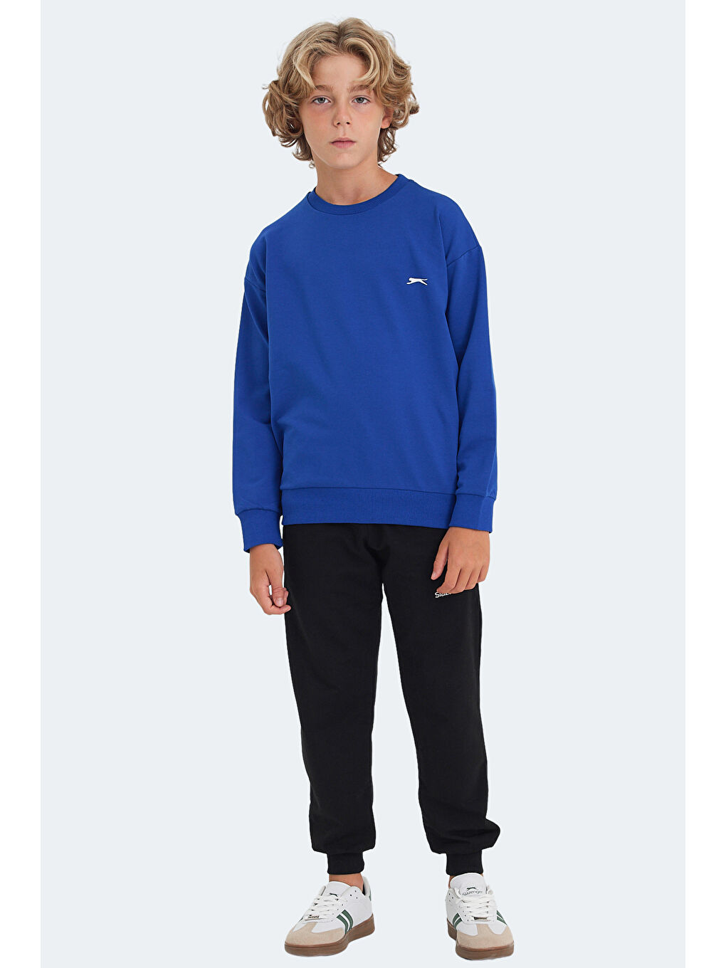 LUPPA IN Unisex Çocuk Saks Mavi Sweatshirt-6