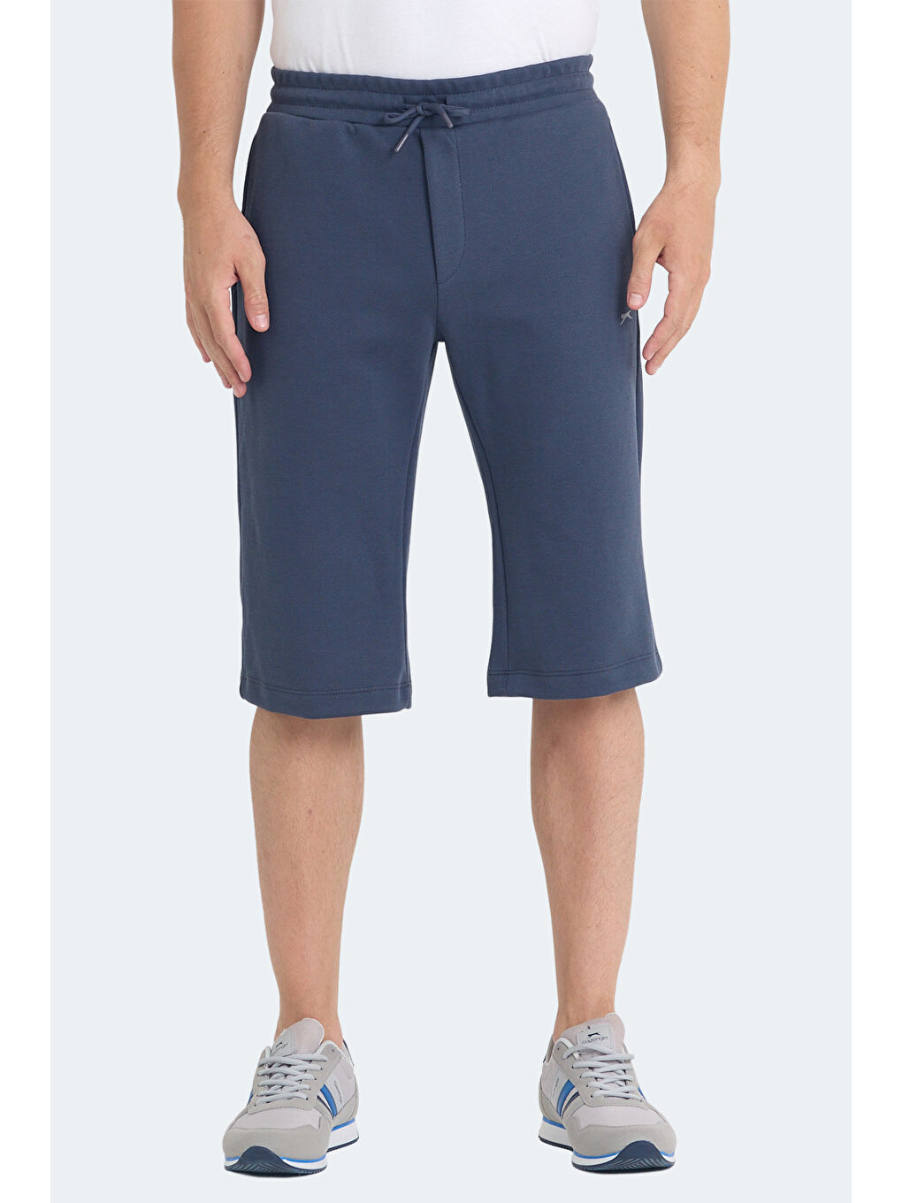 VILJA I Erkek Cepli Kapri Koyu Gri Şort-1