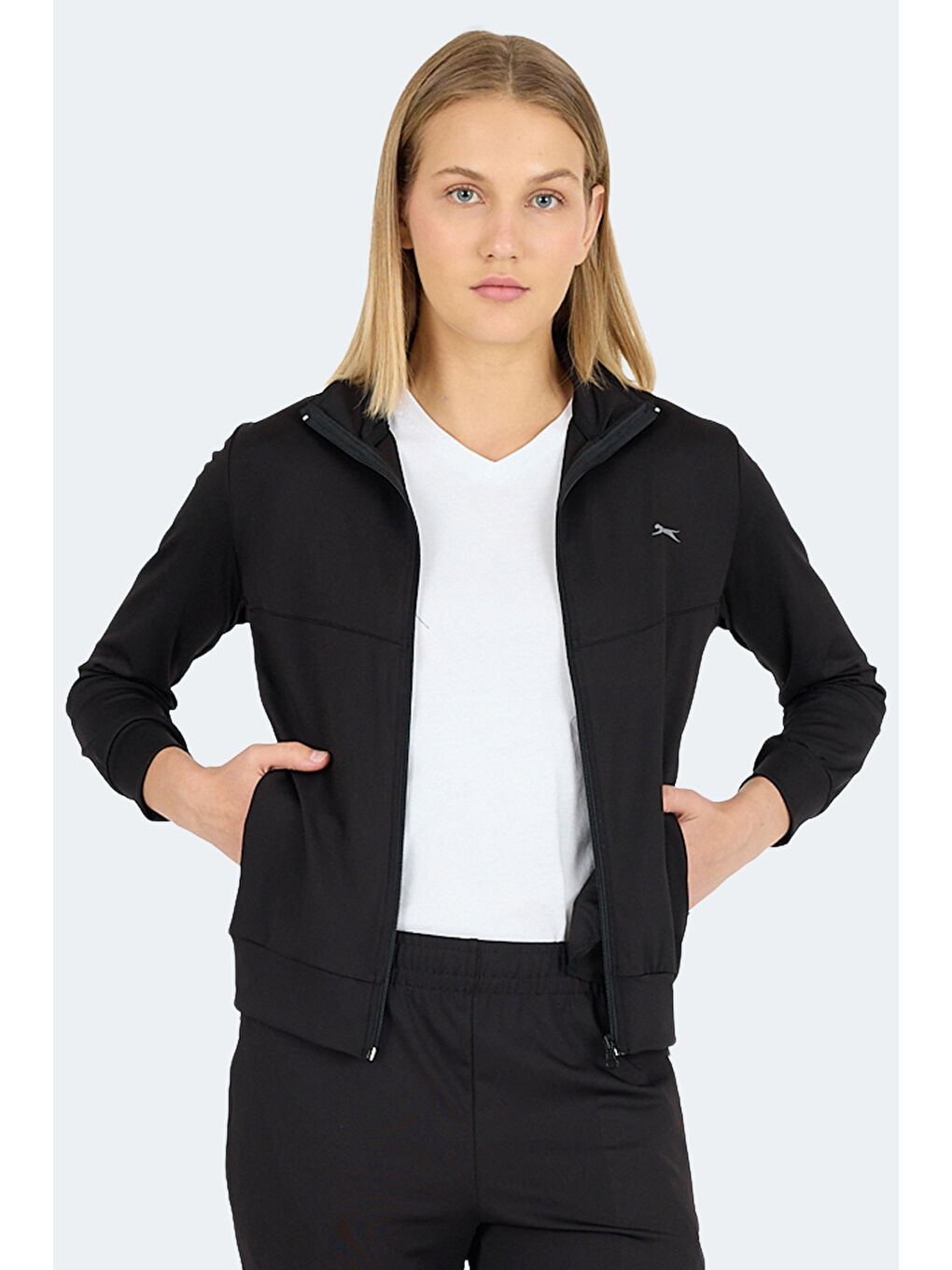 REVOLT Kadın Siyah Sweatshirt-4