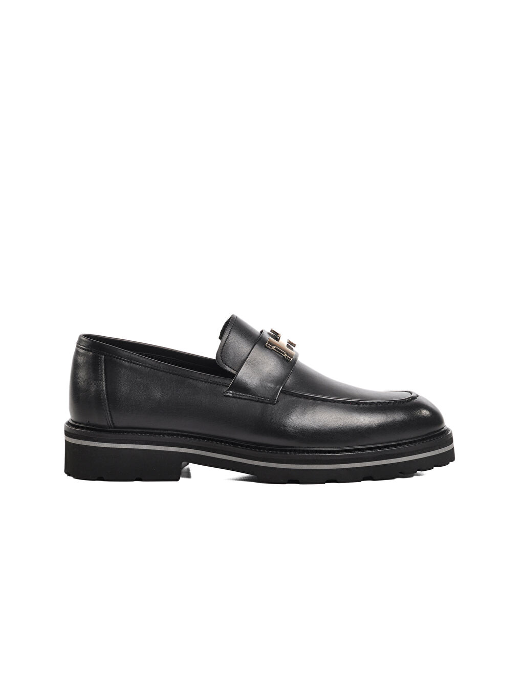 Ayakmod Siyah Hakiki Deri Erkek Loafer Ayakkabı Premium 2871 M